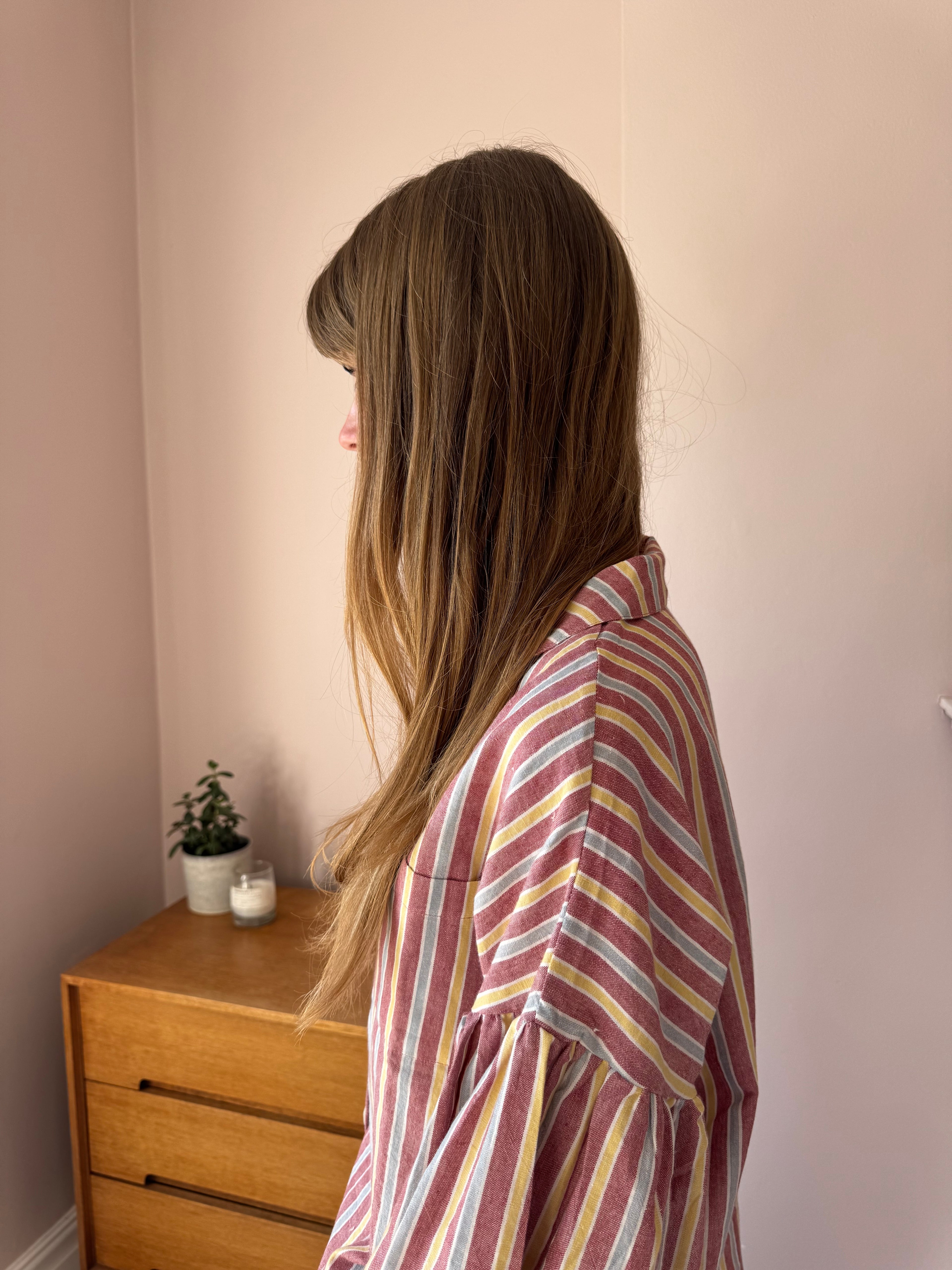 The Cotton Stripe Pyjama Set – Dusty Rose
